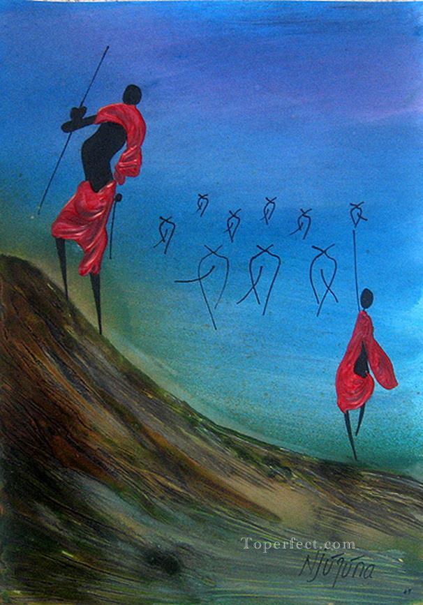 Herd Mirage African Oil Paintings